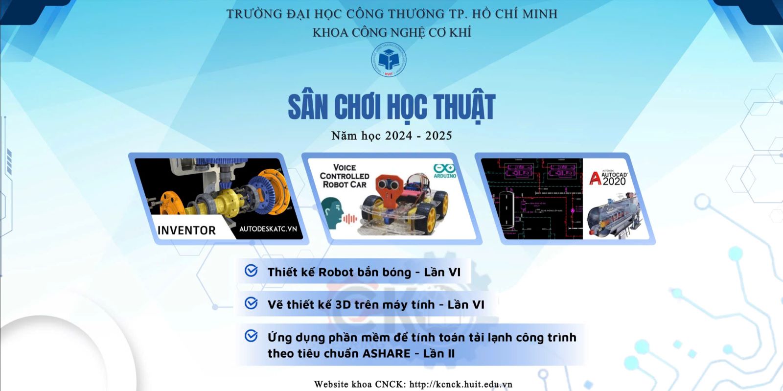 Chung kết và trao giải Cuộc thi Robot bắn bóng Lần thứ VI Khoa Công nghệ Cơ khí Năm học 2024-2025